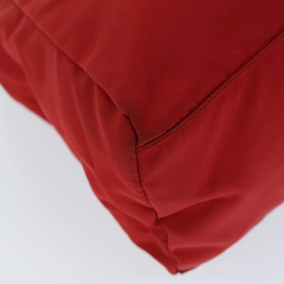 PRADA Hand Bag Nylon Red Auth ar11857 - Picture 14 of 16